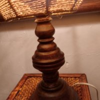 стара лампа дърво и канап, снимка 6 - Антикварни и старинни предмети - 42318858