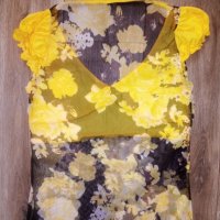 Ефектна дамска блуза - тюл, снимка 4 - Тениски - 41394646