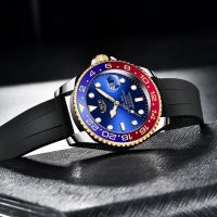 LIGE спортен,моден кварцов часовниk модел 2023,водоусточив,дата,въртящ се безел, уникален дизайн , снимка 10 - Мъжки - 41559068