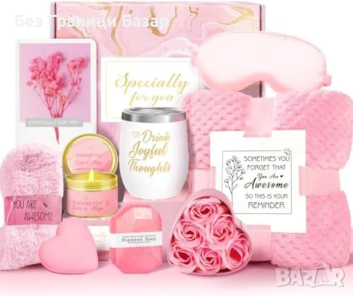 Нов Уникален подарък за жена – SPA комплект за грижа и уют с продукти, снимка 1