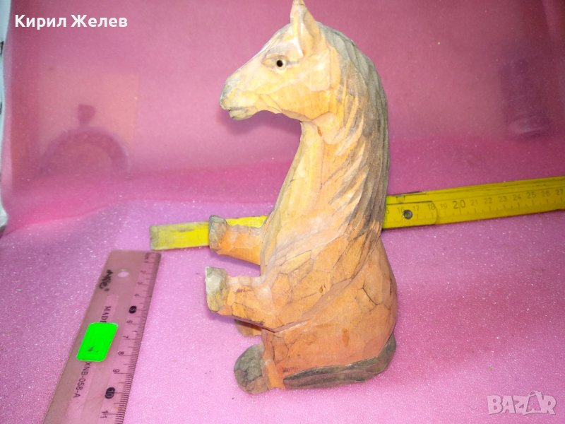 СТАРА КОЛЕКЦИОНАРСКА ДЪРВЕНА ФИГУРКА КОНЧЕ РЪЧНА ИЗРАБОТКА 42846, снимка 1