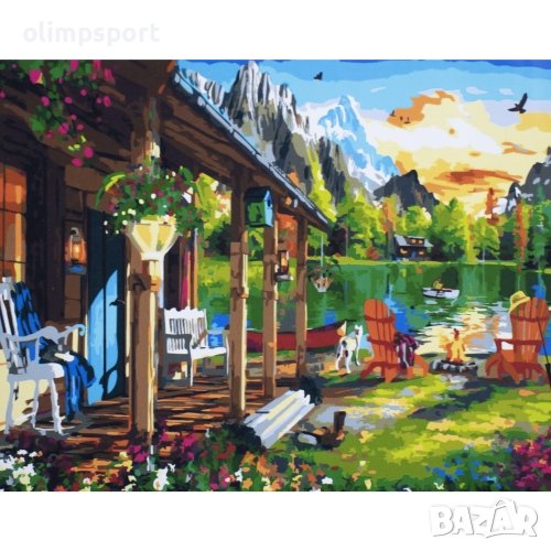 Комплект за рисуване по номера с платно 50х40 см, Модел 49 (27014649) , снимка 1