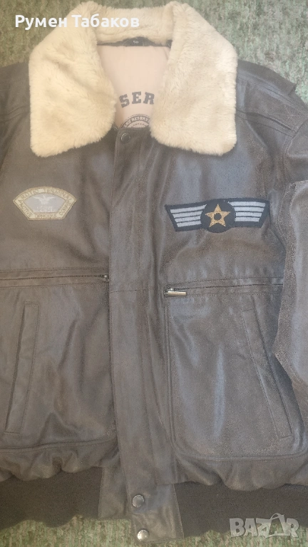 Авиаторско кожено яке, снимка 1
