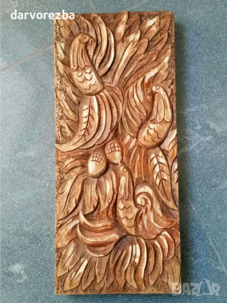 Дърворезба  Птиците , снимка 1
