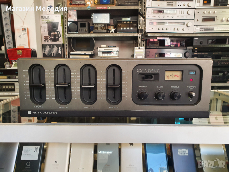 Усилвател за обществено ползване PA Amplifier TA-406 В отлично техническо състояние, много добър вън, снимка 1