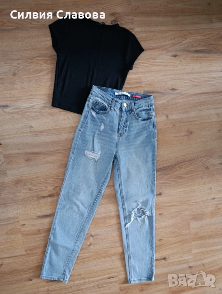 Сетове Дънки ZARA+ Топ  XS , снимка 1