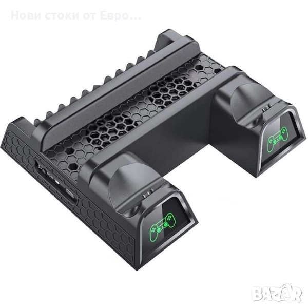 Охладителна станция OIVO за Playstation4/PS4 Slim/PS4 Pro, стойка за игри,контролер за зареж,LED , снимка 1