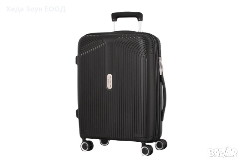 Куфар Малък Полипропилен 56 х 40 х 21 см Черен/Сив/Розов/Бордо, снимка 1