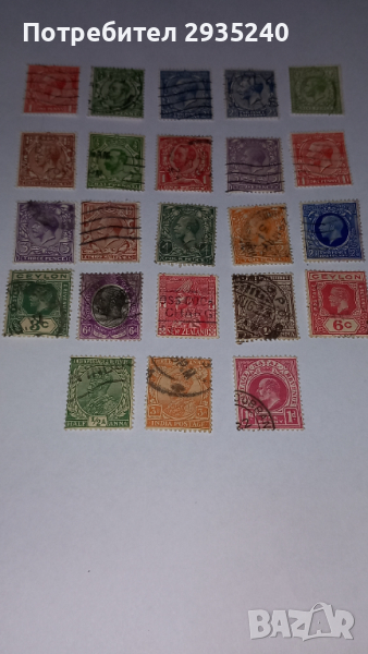 Марки Британия и колонии, снимка 1