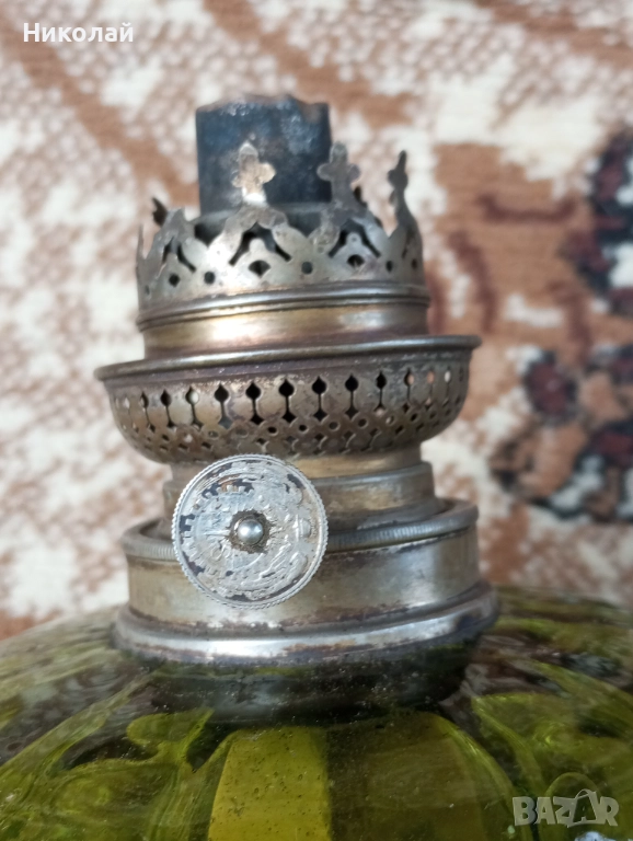 Старинна газова лампа , газов фенер, снимка 1