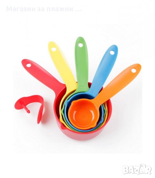 КОМПАКТЕН КУХНЕНСКИ СЕТ ОТ 5 БРОЯ МЕРИТЕЛНИ ЛЪЖИЦИ ОТ 30 ДО 250МЛ - код 9028, снимка 1