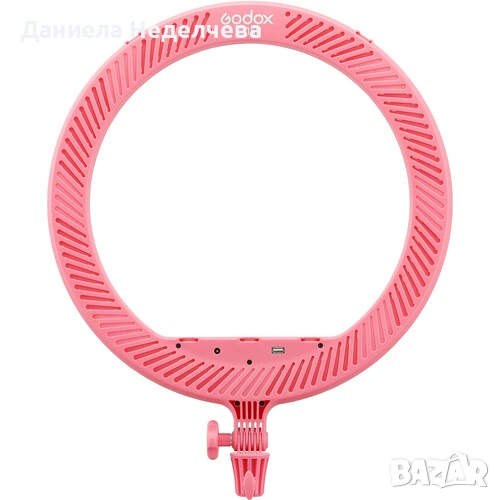Розова LED ринг светлина Godox LR150 PINK Ring LED Light, снимка 1