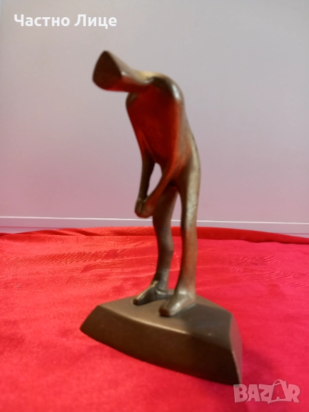 Малка Авторска Бронзова Пластика , Статуетка , снимка 1