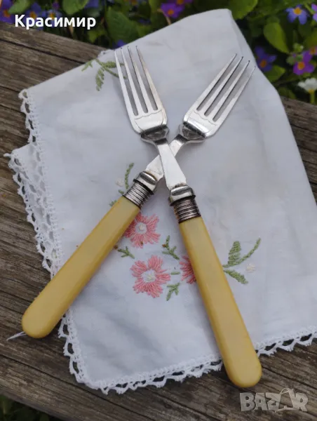 посребрени вилици Дължина: 17,5 см 💰 8 лв за брой 📦Изпращам с Еконт, снимка 1