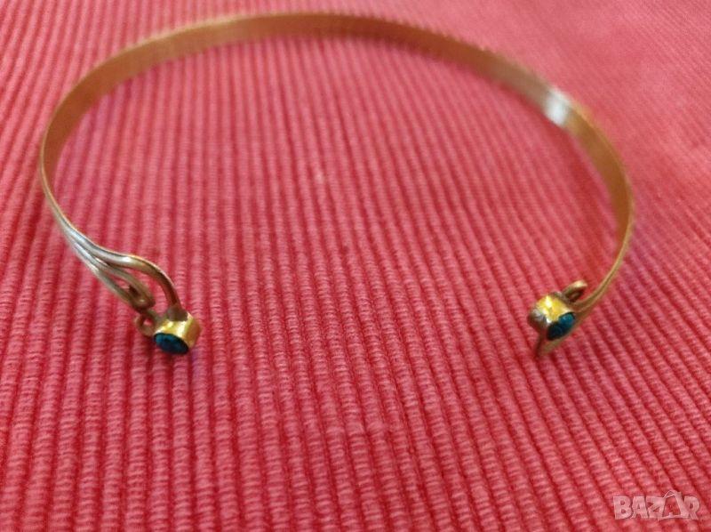 Старо, твърдо колие, тип торква, бронз. , снимка 1