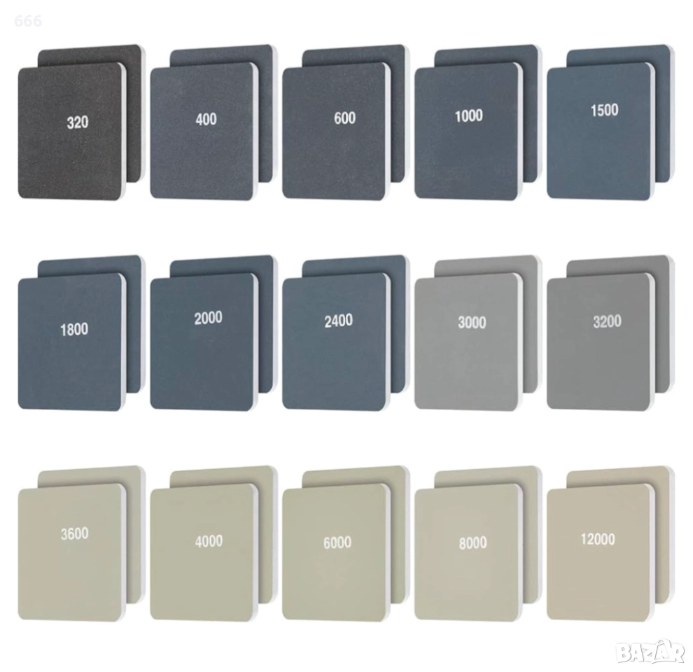 15 бр Комплект за шлайфане Двустранни зърна за шлайфане на пластмаса Акрилни материали и други , снимка 1