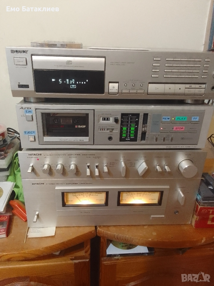 Hitachi stereo power Amplifier HMA -6500 komplekt., снимка 1
