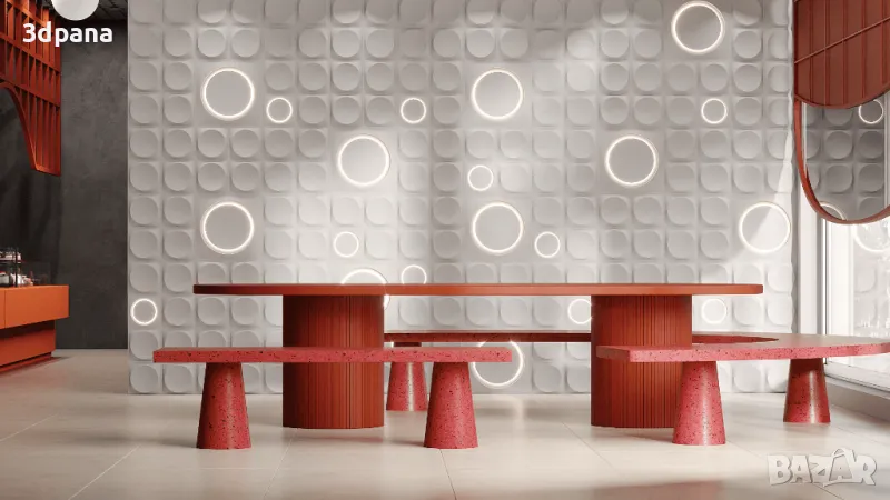 3D панели, облицовки за стени и тавани, пана №0012, снимка 1