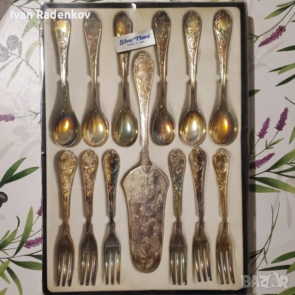 сет сребърни прибори , снимка 1