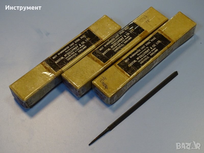Пила за метал триъгълна 150-200mm Austin McGillivray&CO steel files, снимка 1