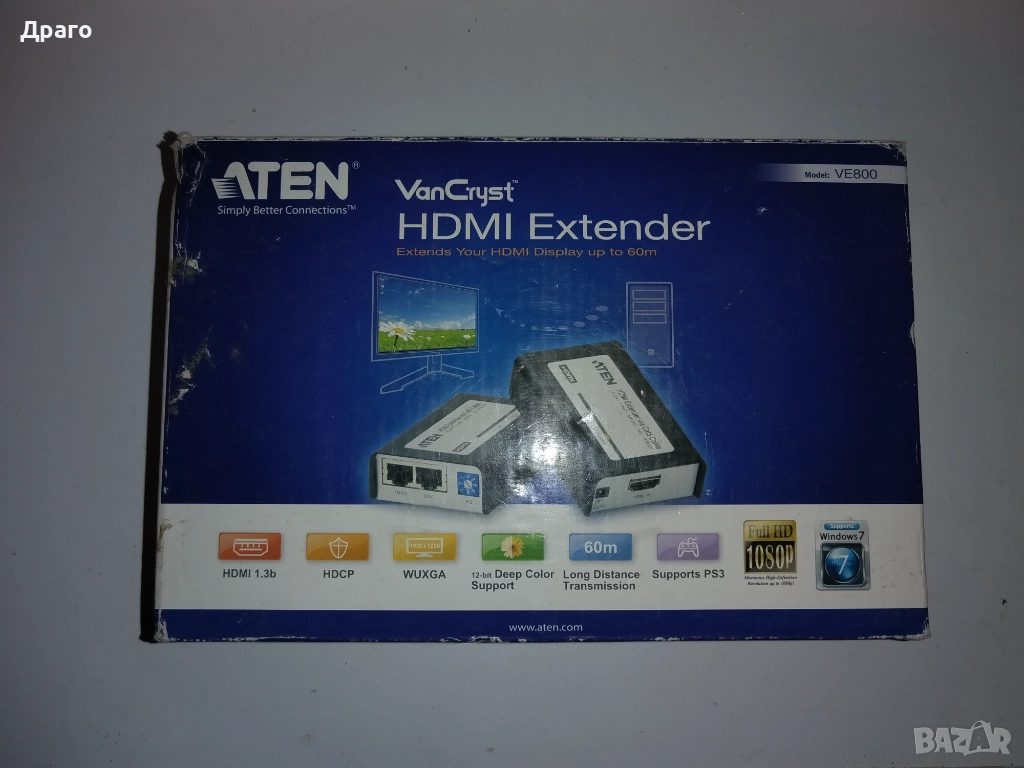 HDMI екстендър Aten VE800, снимка 1