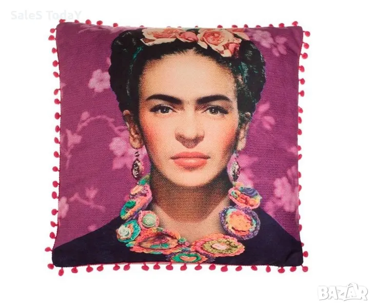 Декоративна възглавница, Frida, 45x45x10cm, снимка 1