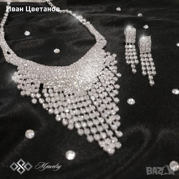 комплект колие с обеци , снимка 1