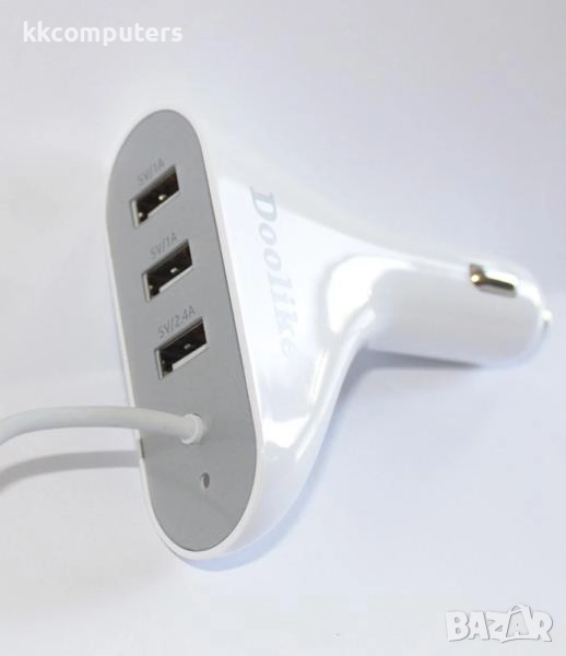 12V Зарядно за автомобил DOOLIKE CCA13 / 3USB + Micro + iPhone 6 Баркод : 452901, снимка 1