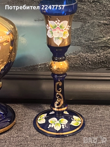 Бохемски свещник, снимка 1