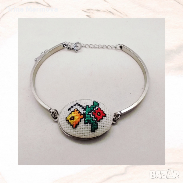 Гривна с бродерия, снимка 1