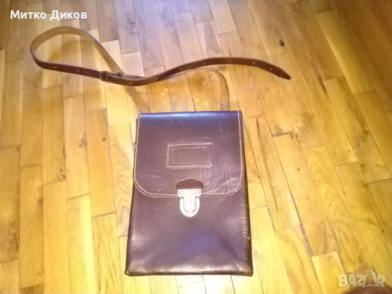 Командирска чанта нова естествена кожа дебела 325х215х100мм, снимка 1