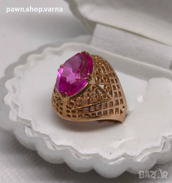 Винтидж златен пръстен – съветско злато, 583, снимка 1