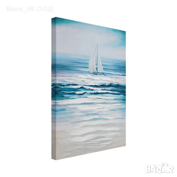 70см! Картина-канава "Лодка в морето", снимка 1
