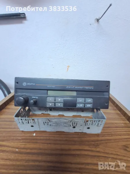 Vw Alpha оригинално радио за Vw Golf Mk2 & Jetta Mk2, снимка 1
