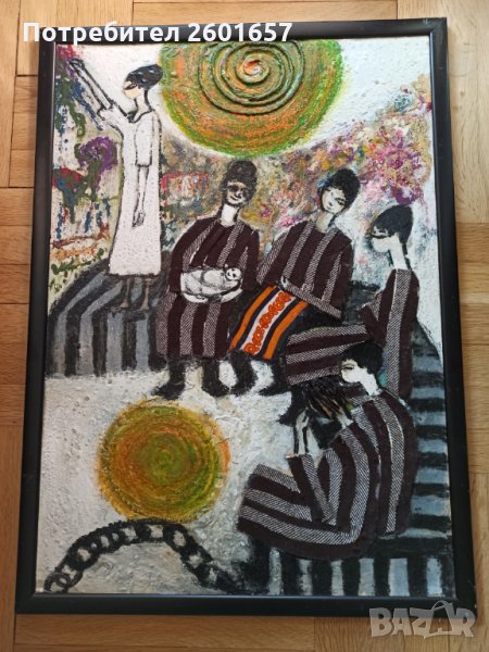 Искра Личева, голяма картина смесена техника., снимка 1