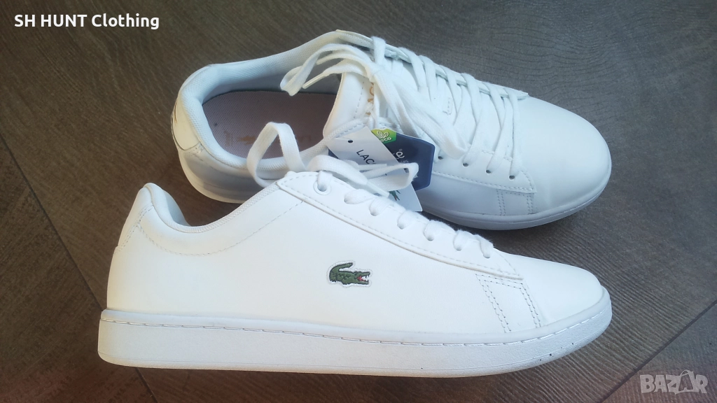 LACOSTE White Leather Shoes Размер EUR 39 / UK 5,5 обувки естествена кожа 327-14-S, снимка 1