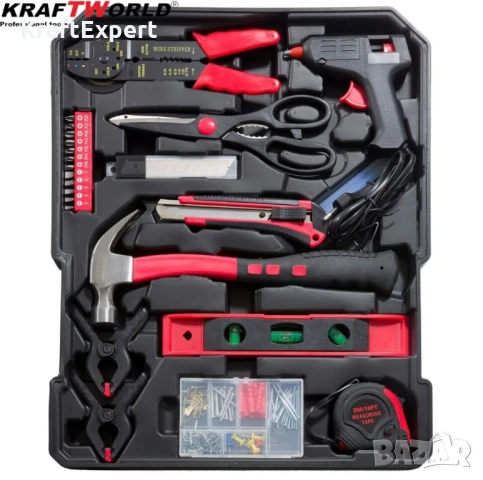 Куфар с инструменти 1200 части KraftWorld -ключове,тресчотка, клещи, отвертки, снимка 6 - Куфари с инструменти - 50474024