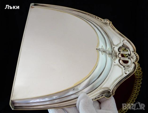 Посребрена лопатка за трохи Derby Silver Co. , снимка 8 - Антикварни и старинни предмети - 52012905