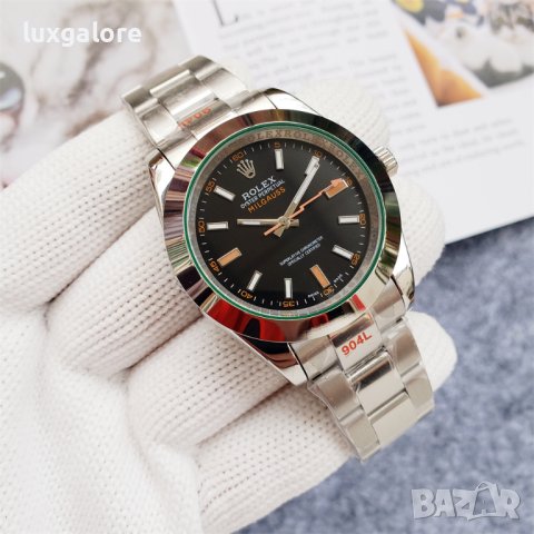 Mъжки часовник Rolex Milgauss с автоматичен механизъм, снимка 2 - Мъжки - 41524590