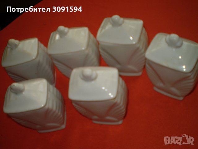 6 КУХНЕНСКИ БУРКАНИ ПОРЦЕЛАН БЪЛГАРИЯ, снимка 9 - Други ценни предмети - 41720093