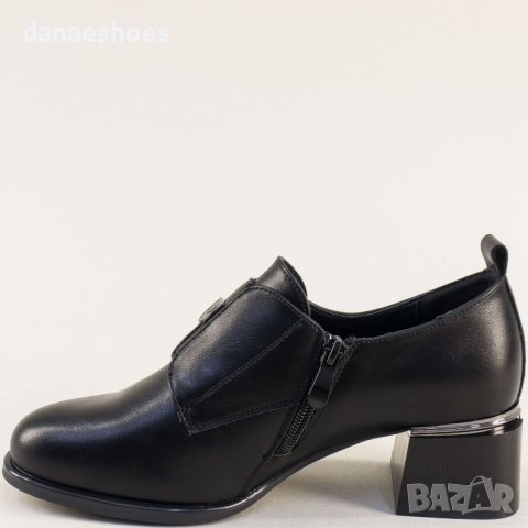 Дамски обувки с ток в черно , снимка 4 - Дамски обувки на ток - 42270656