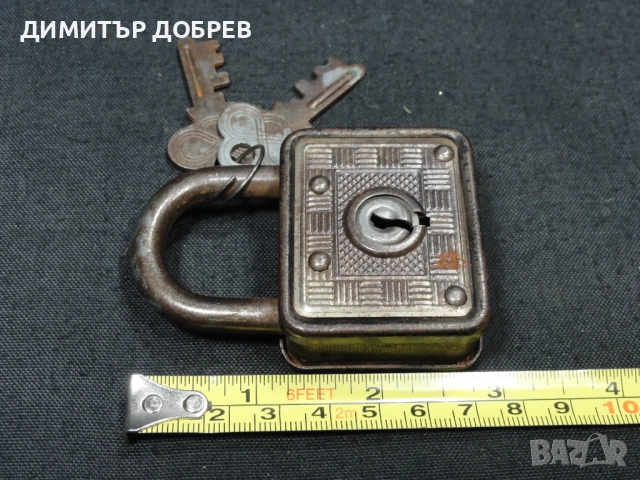 СТАР РЕТРО КАТИНАР С 2 КЛЮЧA , снимка 4 - Антикварни и старинни предмети - 53022266