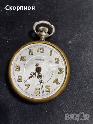 Английски джобен часовник - OXONIA - MADE IN GT BRITAIN, снимка 2 - Джобни - 48425895