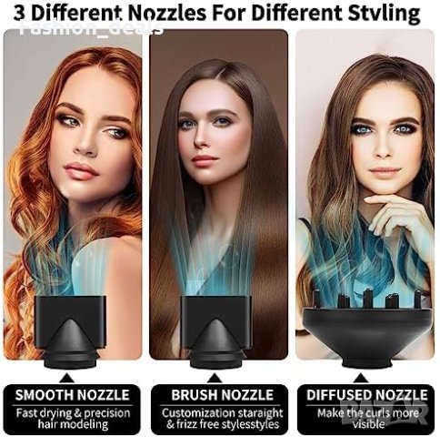 Нов Професионален сешоар за коса 2000W/Дифузер 2 скорости, снимка 2 - Сешоари - 41582424