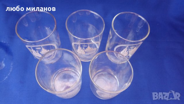 Руски тънкостенни топлоустойчиви чаши за чай от олимпиада 80, снимка 5 - Колекции - 42407480