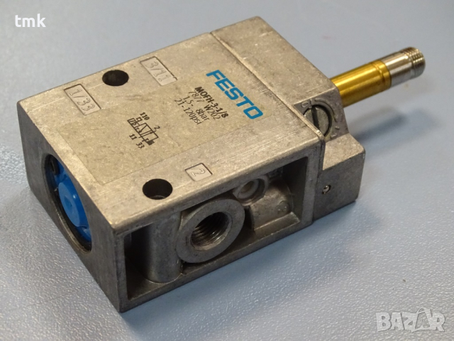 Пневматичен разпределител FESTO MOFH-3-1/8, FESTO MEH 3/2-1/8-P-B, снимка 4 - Резервни части за машини - 36170205