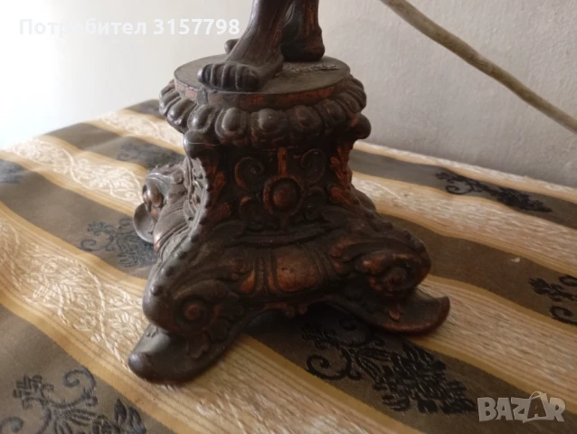 Винтидж настолна лампа, снимка 4 - Настолни лампи - 51170165