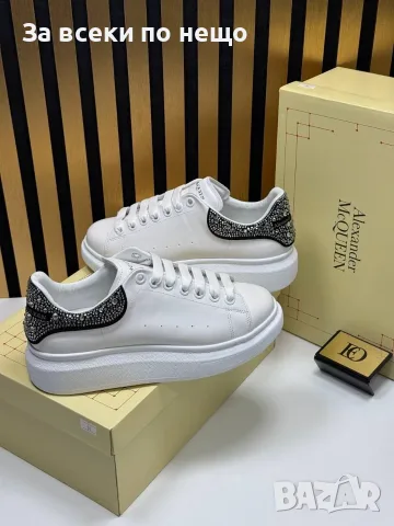 Alexander McQueen Дамски Маратонки С Кристали👟Дамски Спортни Обувки С Камъни - 3 Цвята Код E143, снимка 10 - Маратонки - 55799954