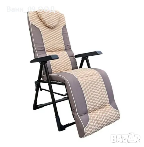 Градински стол с удобна възглавница 