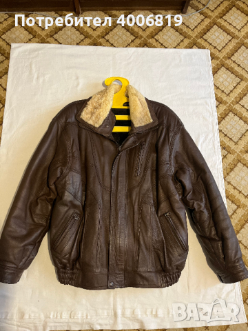 Мъжко кожено яке,телешки бокс